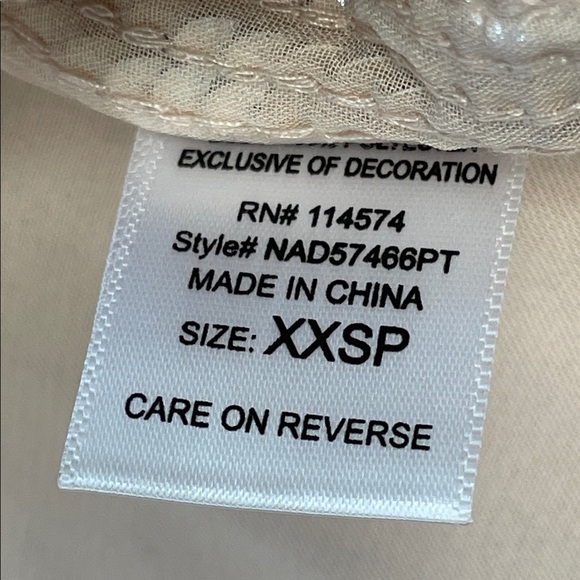 NWT Pleione Sequin Sparkle Short Sleeve Blouse Top Party Pink Silver Sz XXSP - Picture 8 of 8